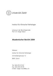 Akademischer Bericht 2004 - UniversitätsSpital Zürich