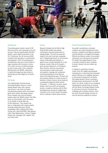 ANNUAL REPORT 2010 - Loughborough University