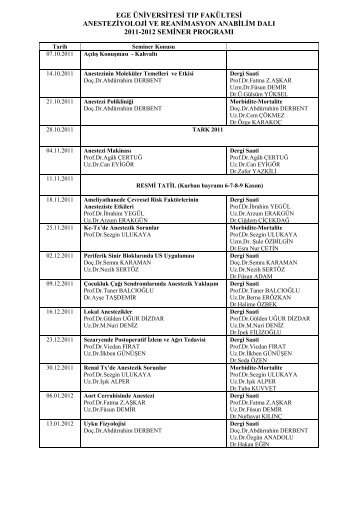 ege üniversitesi tıp fakültesi anesteziyoloji ve reanimasyon anabilim ...