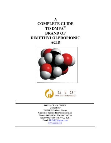 a complete guide to dmpa brand of dimethylolpropionic acid