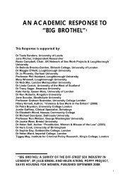 Response to 'Big Brothel' by Julie Bindel and Helen Atkins ... - uknswp