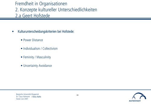 Aufgabenverteilung Autostadt GmbH - Prof. Dr. Burkard Sievers ...