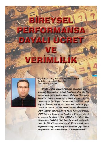 Yard. Doç. Dr., Mehmet Hüseyin Bilgin