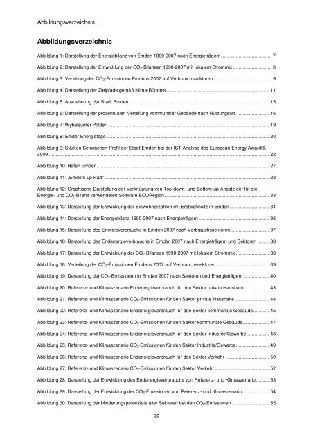 Integriertes Kommunales Klimaschutzkonzept - Stadt Emden