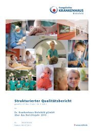 strukturierter Qualitätsbericht 2010 - EvKB