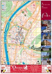 Plan de la ville Stadsplan - Tourist-Information Trier