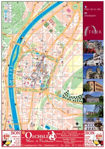 Plan de la ville Stadsplan - Tourist-Information Trier