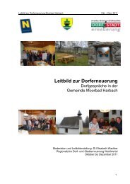 Leitbild zur Dorferneuerung - Gemeinde Moorbad Harbach