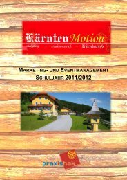marketing- und eventmanagement schuljahr 2011/2012 - HAK in ...