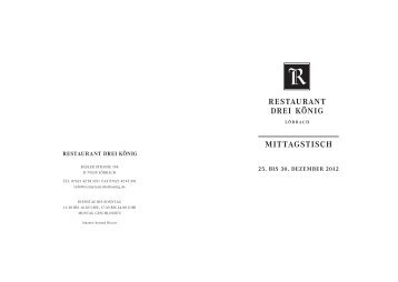 Unsere aktuelle Wochenkarte (PDF) - Restaurant Drei König ...