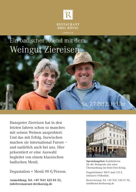 Weingut Ziereisen - Restaurant Drei König