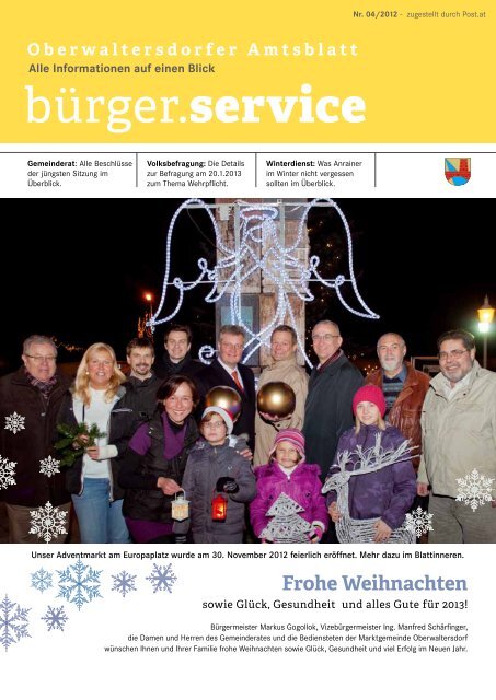 Oberwaltersdorfer Amtsblatt 4/2012 - Marktgemeinde Oberwaltersdorf