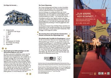 Folder: Krippenweg in der Stempfergasse 2012 - Graz Tourismus