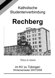 Semesterprogramm WS 2006/07 - KStV Rechberg