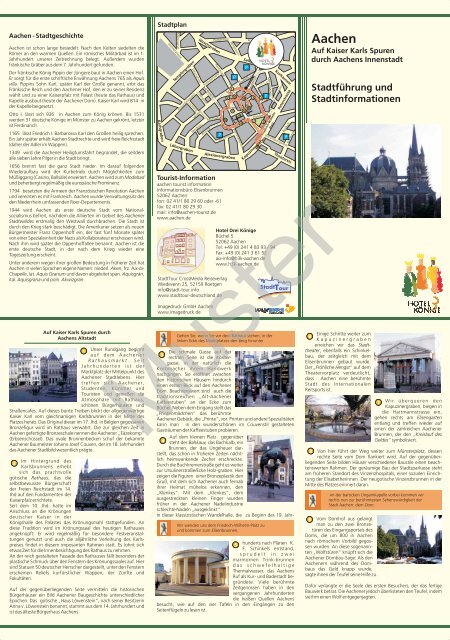 Aachen - Stadttour-Verlag