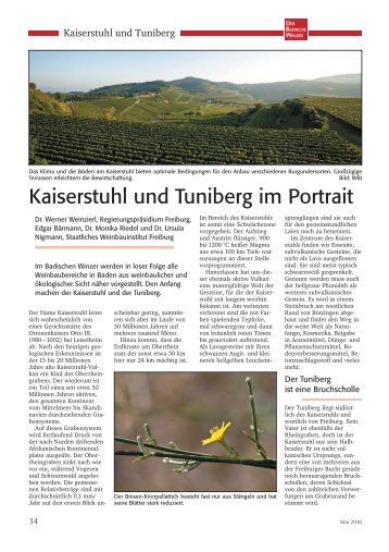 Kaiserstuhl und Tuniberg im Profil