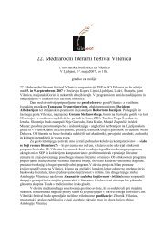 22. Mednarodni literarni festival Vilenica