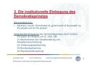 Folie Block 3 - Lehrstuhl für Vergleichende Politikwissenschaft ...