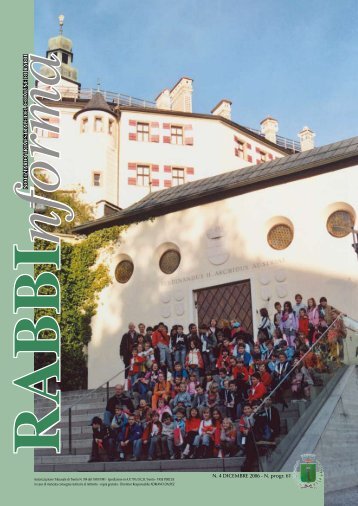 NO TIZIARIO TRIMESTRALE DEL COMUNE DI RABBI