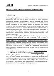 Versuch B2: Flüssig-Flüssig-Extraktion eines Dreistoffgemisches