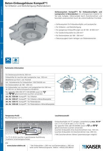 Beton-Einbaugehäuse KompaX®1 - KAISER