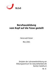 Berufsausbildung auf die Füsse gestellt \(Skript Nr. 6\) - hrkll.ch