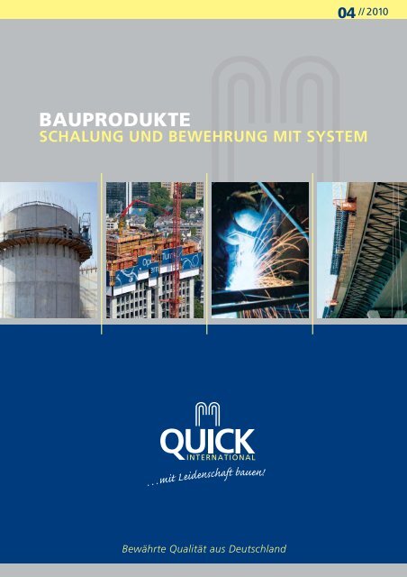Quick-Schalungsanker-Systeme - Quick Bauprodukte GmbH