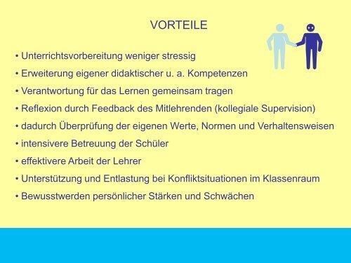 Teamteaching als kooperative Lehrmethode - DSD – Slowenien