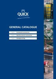 GENERAL CATALOGUE - Quick Bauprodukte GmbH