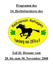 Herbst Dressur 2008 - Pferdezentrum am Rehagen