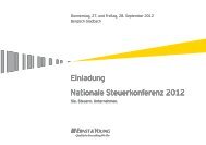 Agenda - Home - Ernst & Young - Deutschland - Ernst & Young