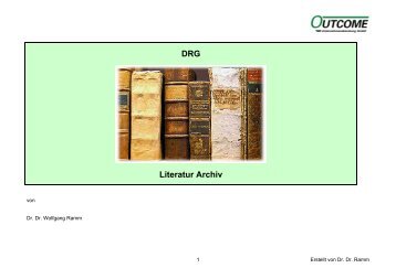 DRG Literatur Archiv - MedInfoWeb