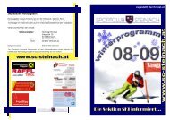 Winterprogramm 08-09 - SC Steinach