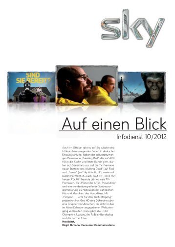 Auf einen Blick - Infodienst 10/2012 - Sky