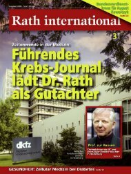 Rath international 03_2008 - Dr. Rath Gesundheits-Allianz