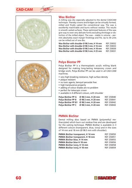 Product catalogue 2012 - SILADENT Dr. Böhme & Schöps GmbH