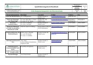 Qualitätsmanagement-Handbuch Liste Kooperationspartner des ...