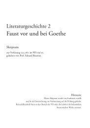 Faust vor und bei Goethe (Beutner WS 2009