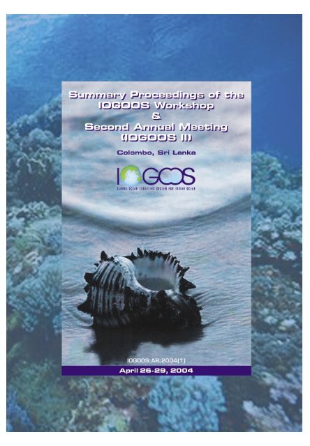 Report - Indian National Centre for Ocean Information Services