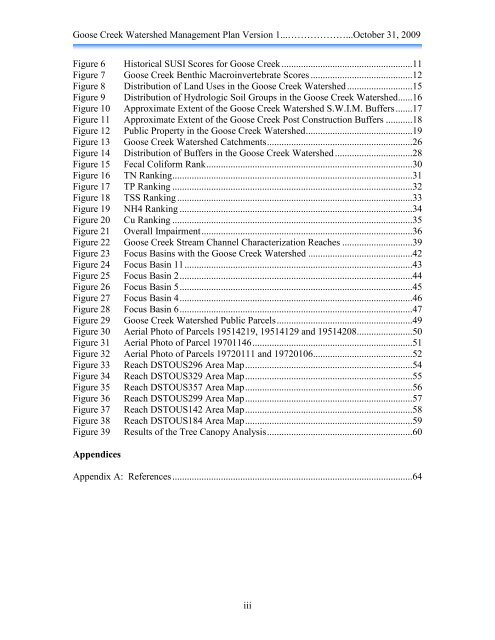 Goose Creek Watershed Management Plan Version - Charlotte ...