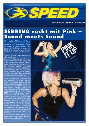 SEBRING rockt mit Pink – Sound meets Sound