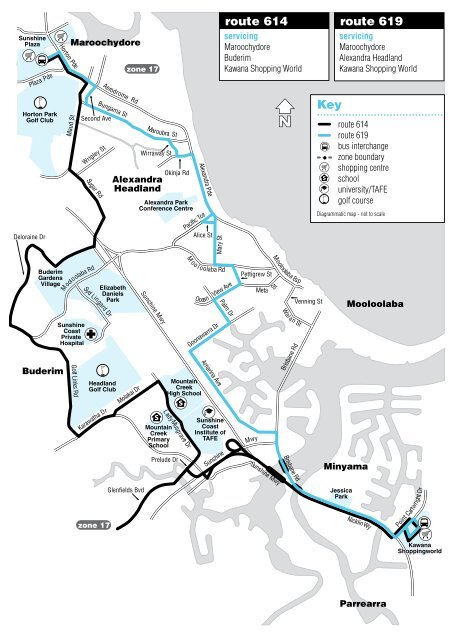 Route 614 and 619 timetable - TransLink