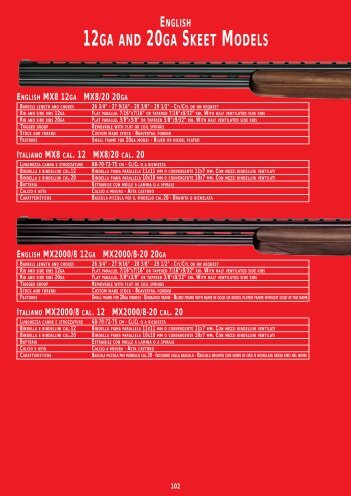 ENGLISH 12GA AMERICAN TRAP MODELS-COMBO ... - Siegert