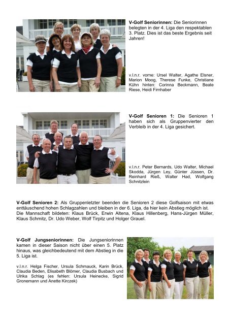Mannschaftsergebnisse V-Golf 2012-09-25 - Dr. Velte Golf Sankt ...