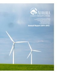 Annual Report 2011-2012 (PDF) - Aurora Family Therapy Centre ...