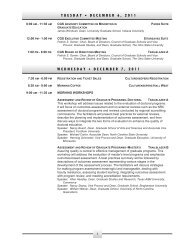 2011 CGS Annual Meeting Program - Council of Graduate Schools