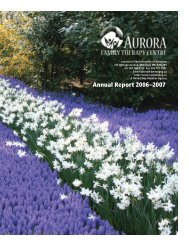 Annual Report 2006-2007 (PDF) - Aurora Family Therapy Centre ...