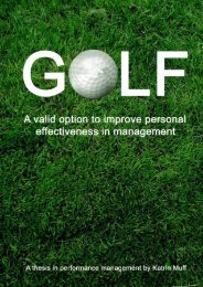6. personal effectiveness in golf - Fore-Leader