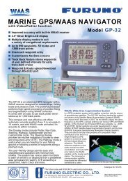 MARINE GPS/WAAS NAVIGATOR - Furuno USA