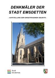 Denkmalliste der Stadt Emsdetten - in der Stadt Emsdetten